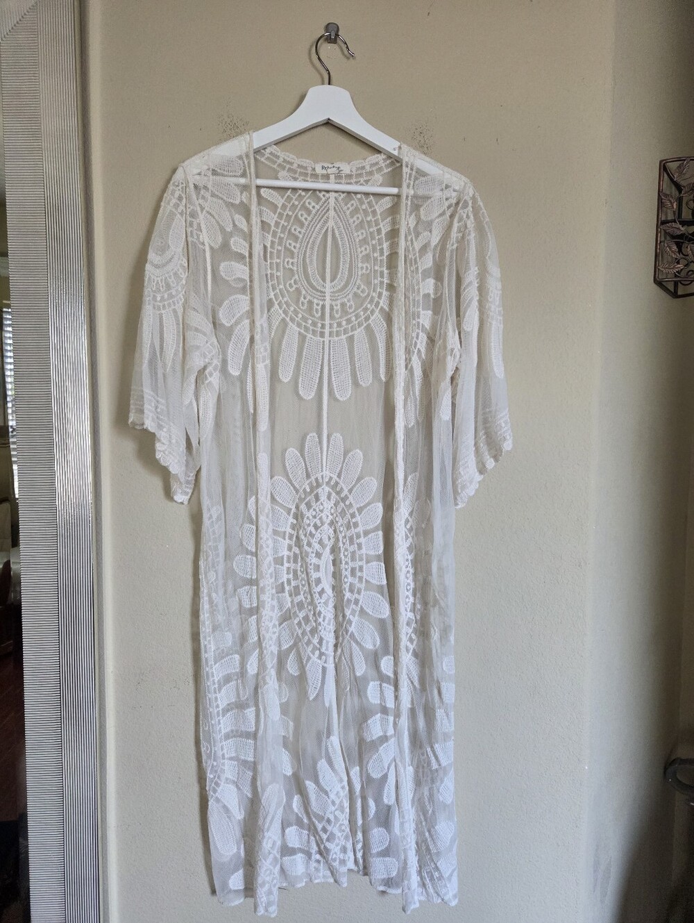 Rebellion Cotton Lace Boho Kimono Crochet Bohemian